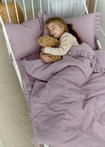 Завантажити зображення в переглядач галереї, "Попелястий фіолет" постільна білизна з вареної бавовни