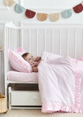 Завантажити зображення в переглядач галереї, "Рожевий" постільна білизна з вареної бавовни