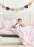 Завантажити зображення в переглядач галереї, "Рожевий" постільна білизна з вареної бавовни