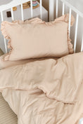 Завантажити зображення в переглядач галереї, Постільна білизна з вареної бавовни "Бежевий", 100 % бавовна