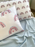 Завантажити зображення в переглядач галереї, Комплект наволочок "Акварельні веселки", органічний сатин, виробник Fabrikkids (Україна), преміум якість