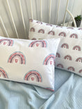 Завантажити зображення в переглядач галереї, Комплект наволочок "Акварельні веселки", органічний сатин, виробник Fabrikkids (Україна), преміум якість