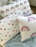 Завантажити зображення в переглядач галереї, Комплект наволочок "Акварельні веселки", органічний сатин, виробник Fabrikkids (Україна), преміум якість