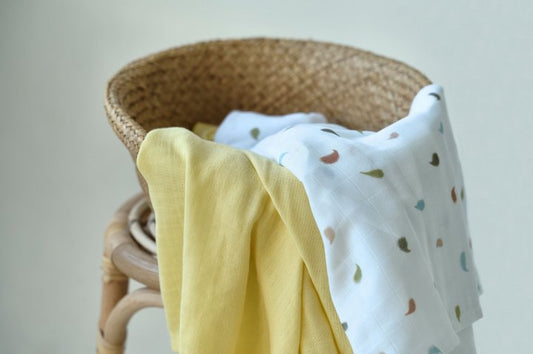 Пелюшка з органічного муслину "Ніжно жовта" 95х120, SALE -30%