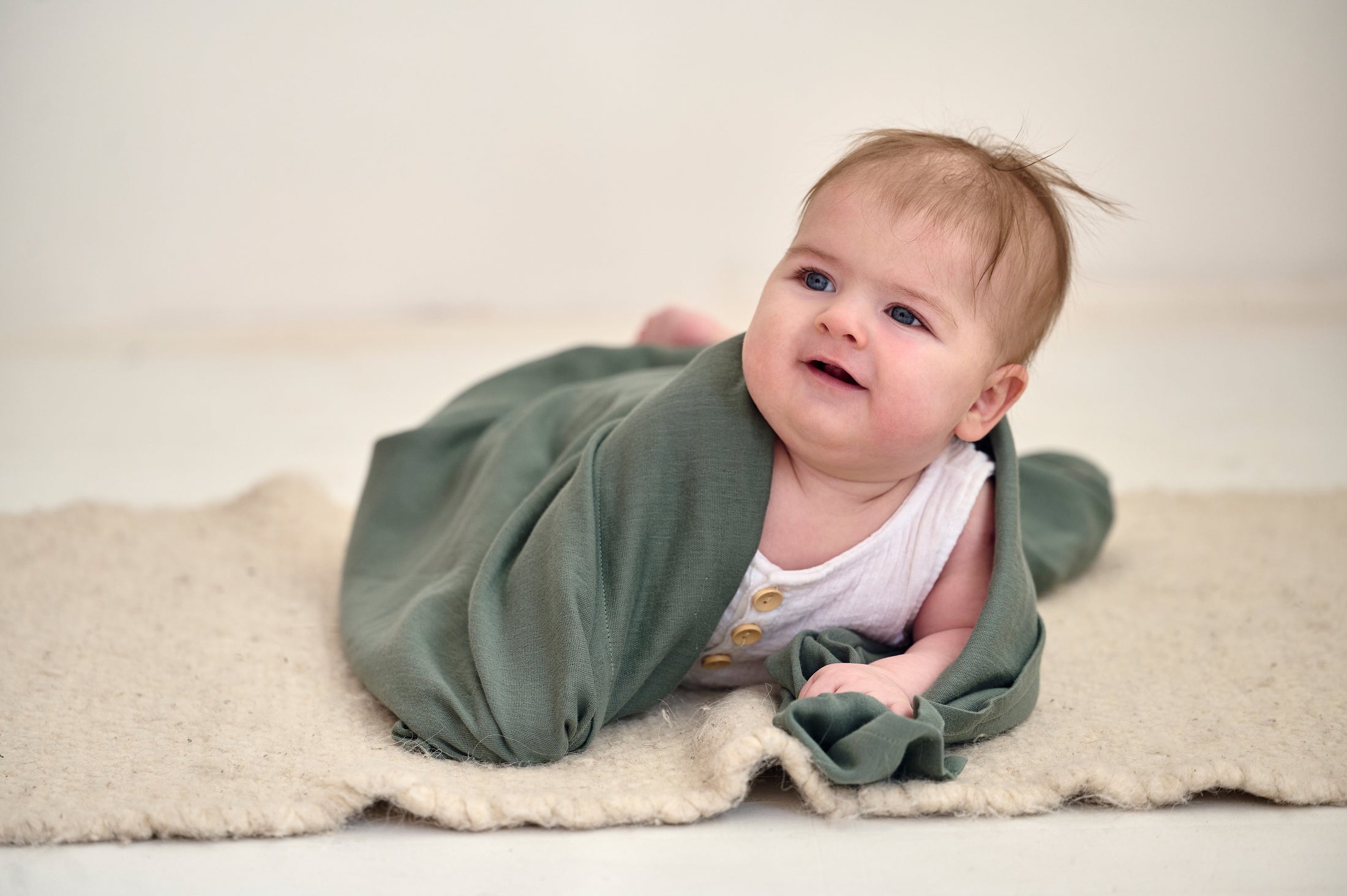 Муслінова пелюшка “Охра” — органічна тканина, 50% бавовна + 50% бамбук