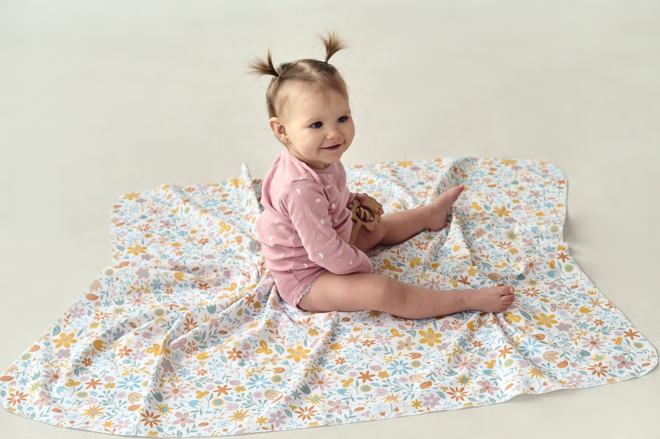 Пелюшка з органічної фланелі "Гілочки", виробник Fabrikkids,Україна