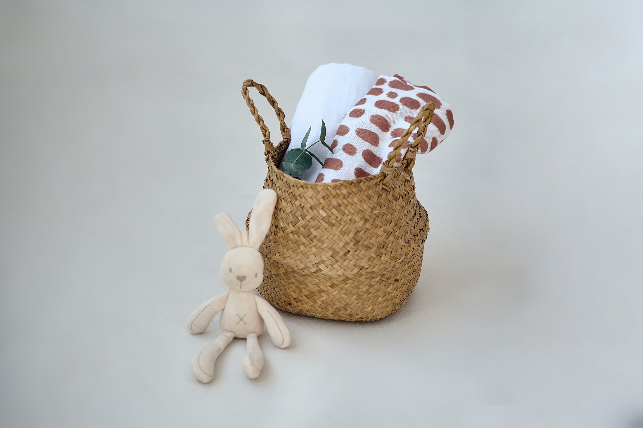 Муслінова пелюшка “Плямки жирафа” — органічна тканина, 50% бавовна + 50% бамбук