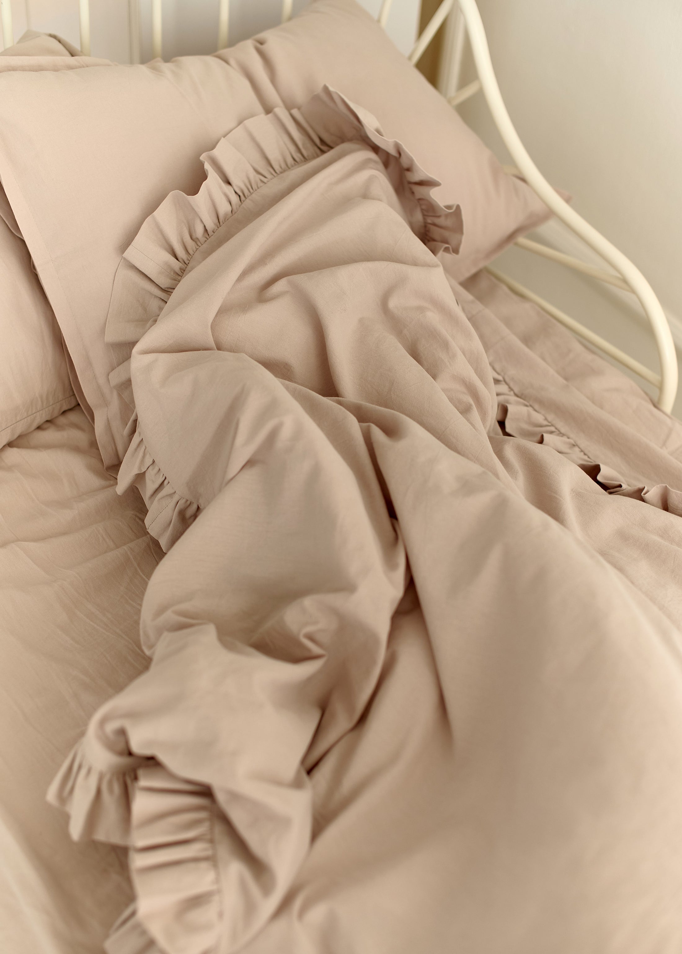 "Бежевий" постільна білизна з вареної бавовни
