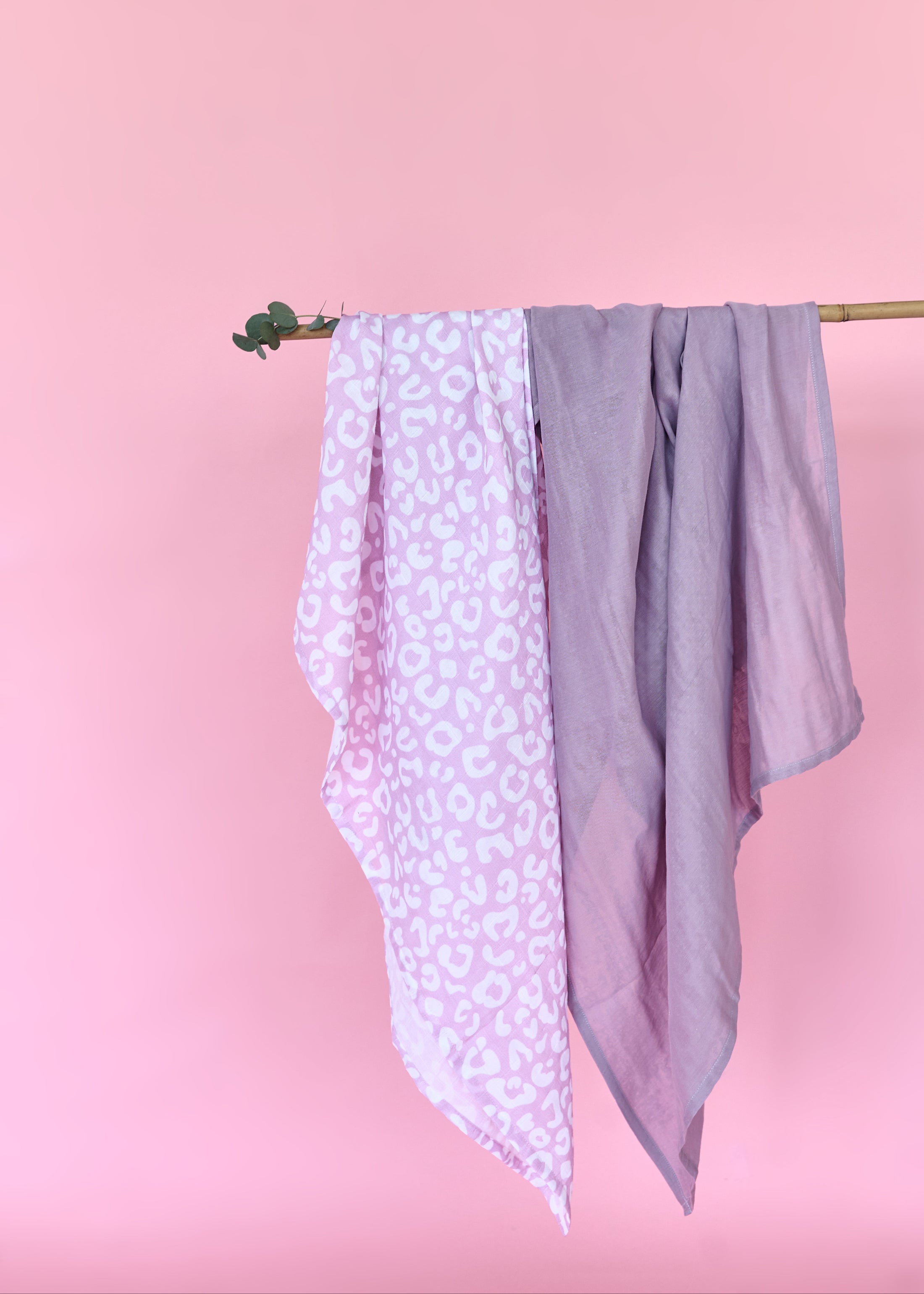 Пелюшка з двошарового муслину "Ніжно фіолетовий" 95х120, SALE - 30%