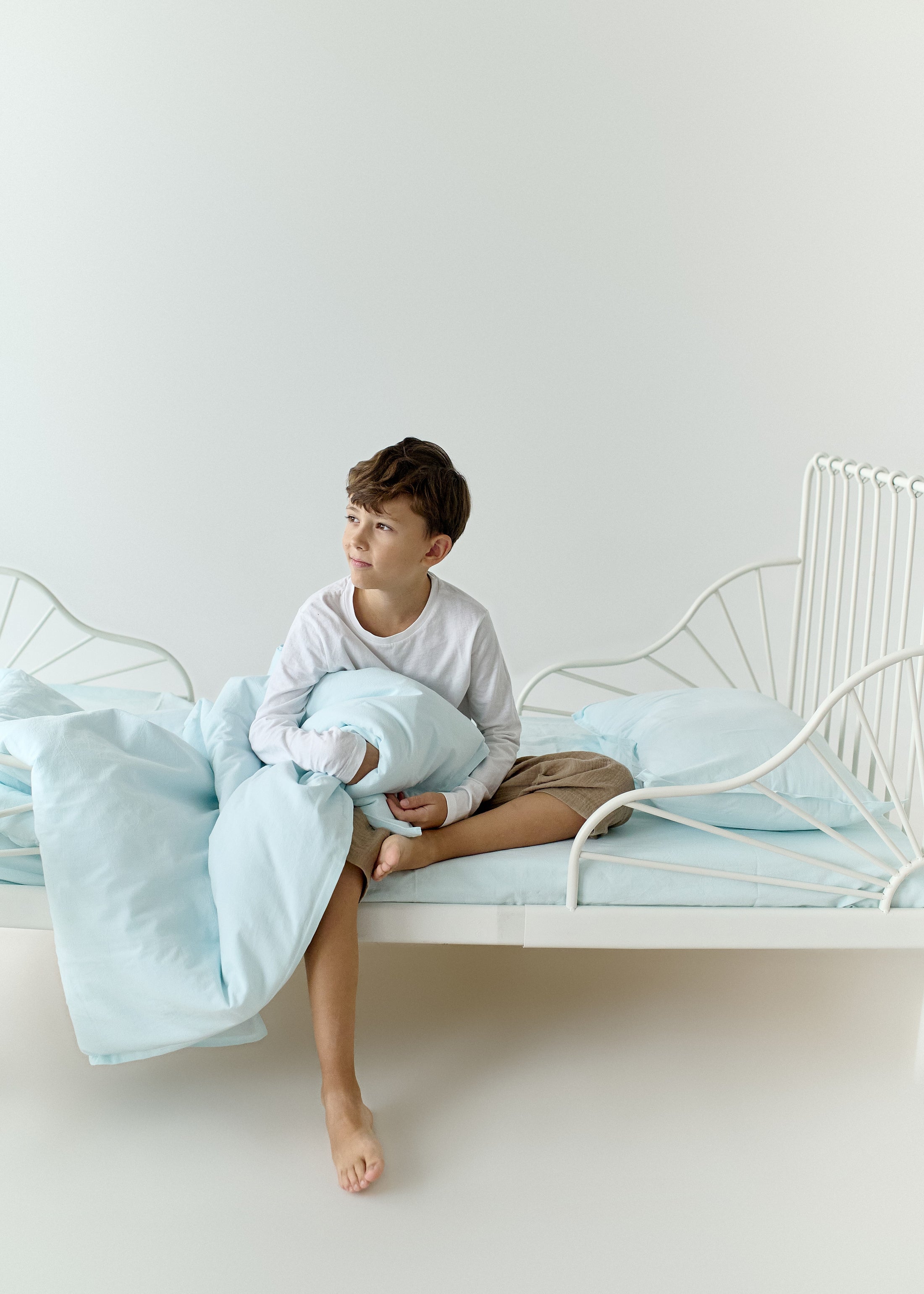 "Блакитний" постільна білизна з вареної бавовни