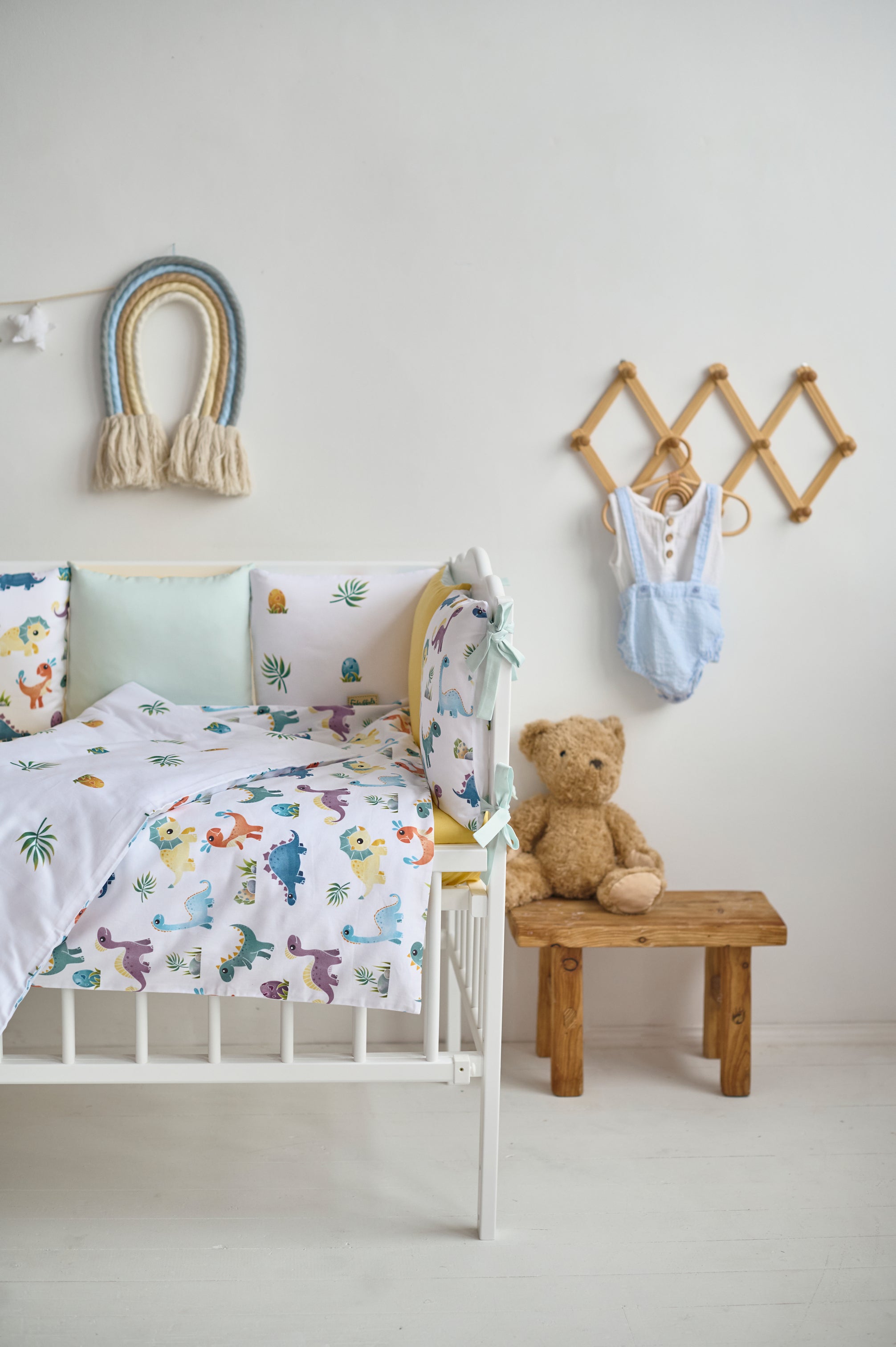 Бортики-подушки "Друзі Діно" виробник Fabrikkids (Україна), преміум якість
