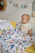 Load image into Gallery viewer, Бортики-подушки "Друзі Діно" виробник Fabrikkids (Україна), преміум якість
