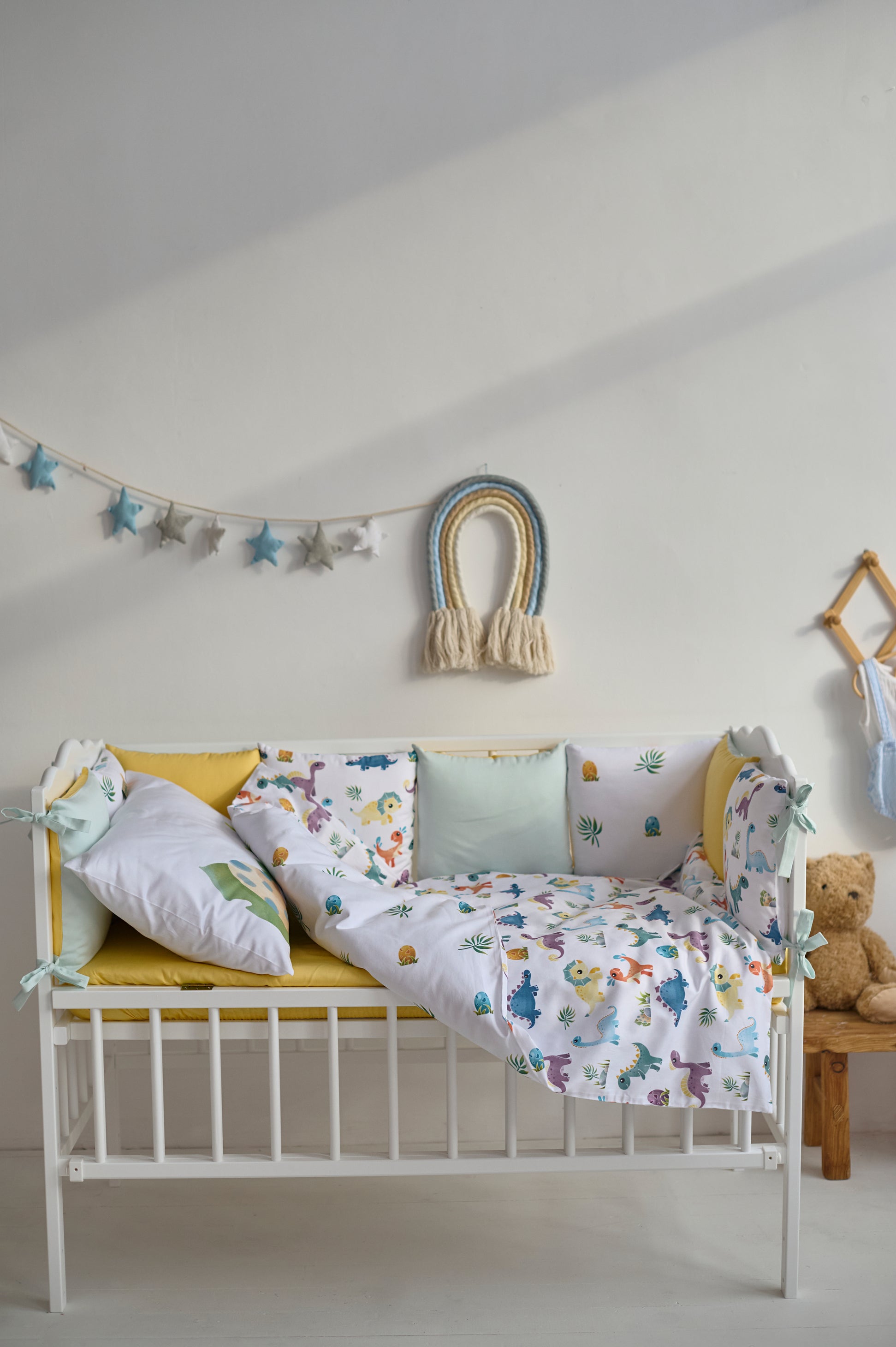 Бортики-подушки "Друзі Діно" виробник Fabrikkids (Україна), преміум якість
