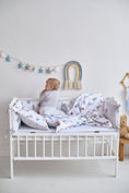 Load image into Gallery viewer, Бортики-подушки "Грайливі слоненята" виробник Fabrikkids (Україна), преміум якість
