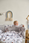 Load image into Gallery viewer, Бортики-подушки "Грайливі слоненята" виробник Fabrikkids (Україна), преміум якість
