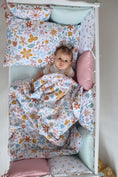 Load image into Gallery viewer, Бортики-подушки "Квітуча галявина" виробник Fabrikkids (Україна), преміум якість
