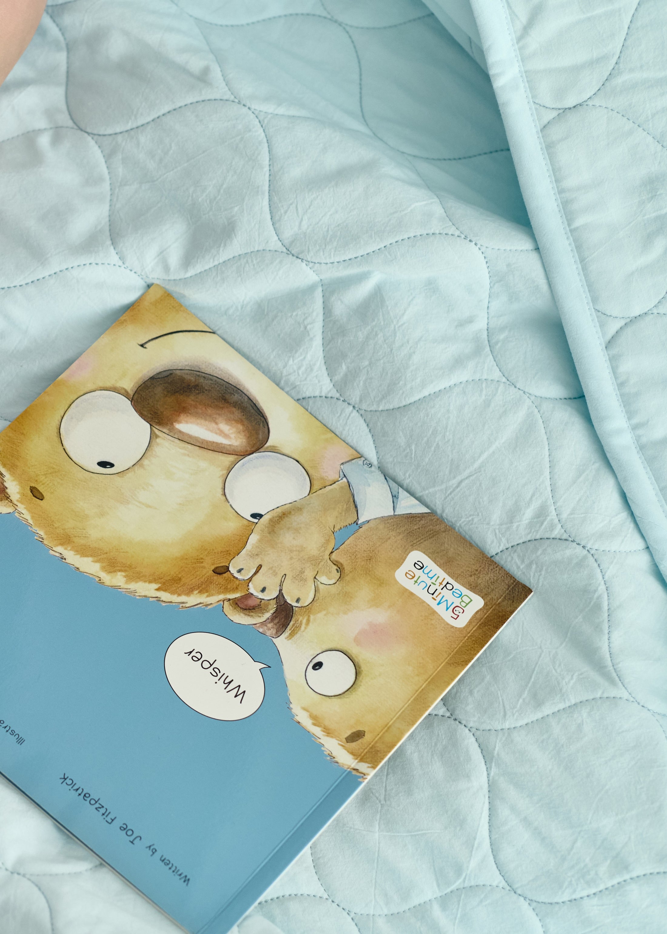 "Блакитний" стьобана ковдра + наволочка з вареної бавовни