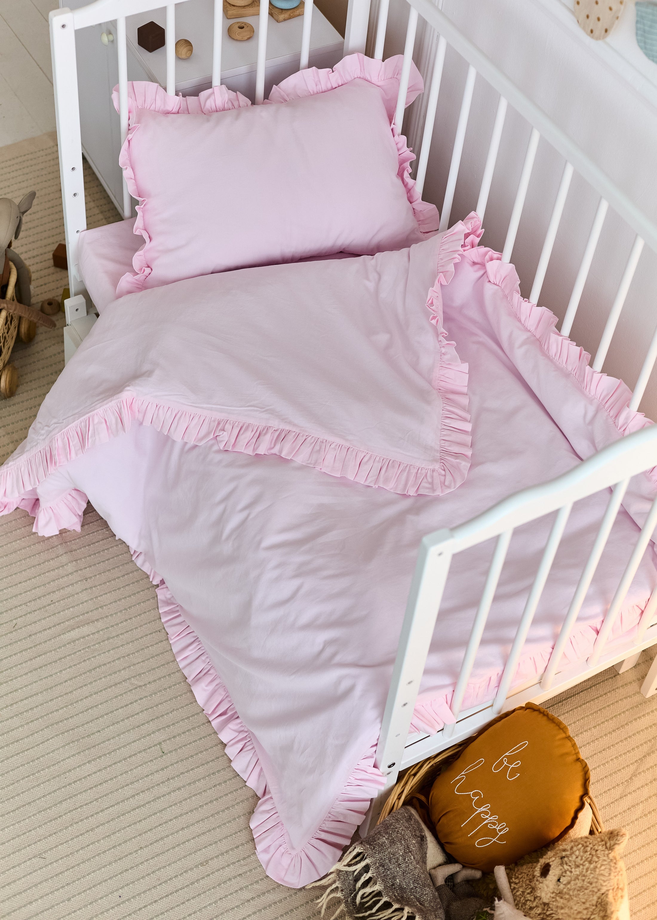 "Рожевий" постільна білизна з вареної бавовни