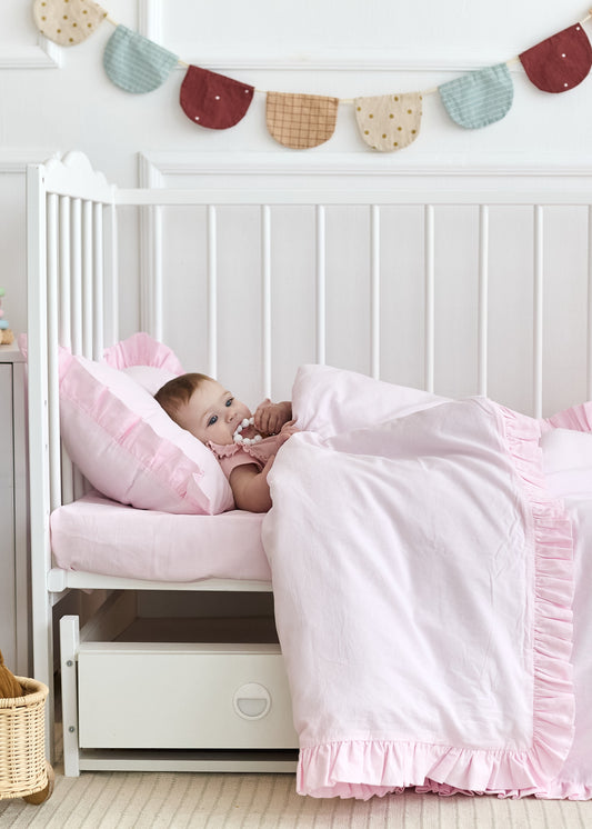 "Рожевий" постільна білизна з вареної бавовни