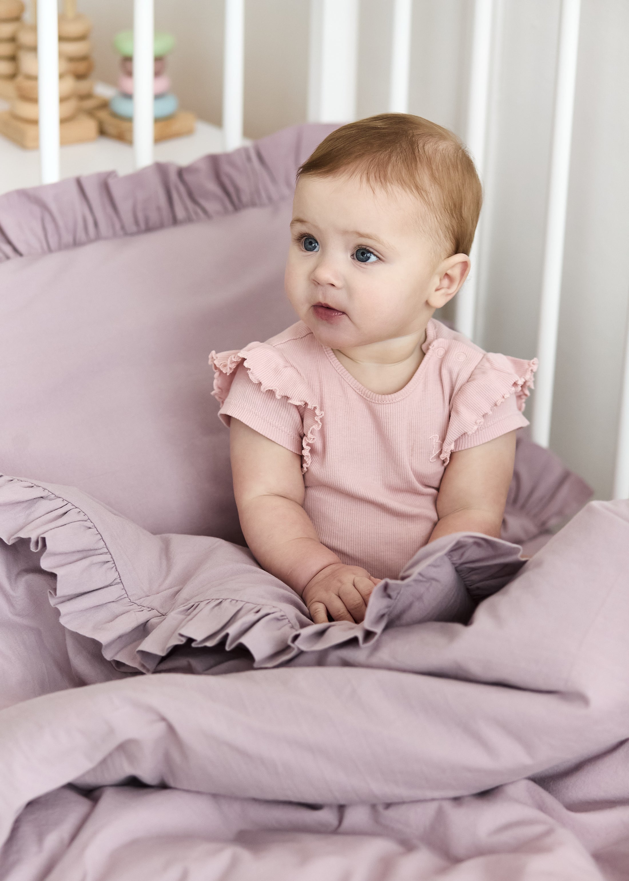 "Попелястий фіолет" постільна білизна з вареної бавовни