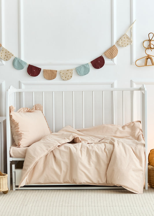 "Бежевий" постільна білизна з вареної бавовни