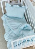 Завантажити зображення в переглядач галереї, "Блакитний" постільна білизна з вареної бавовни

