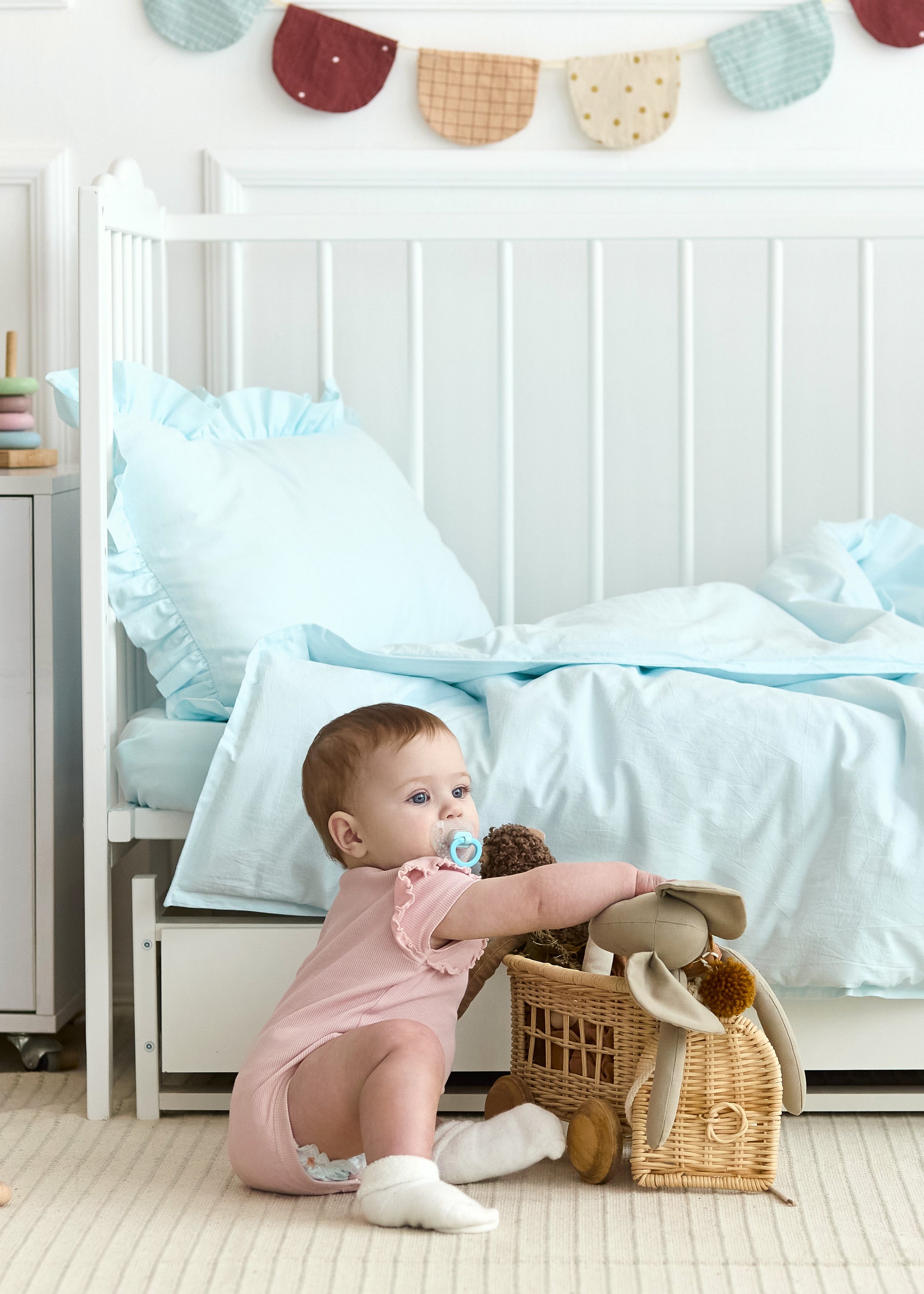 "Блакитний" постільна білизна з вареної бавовни