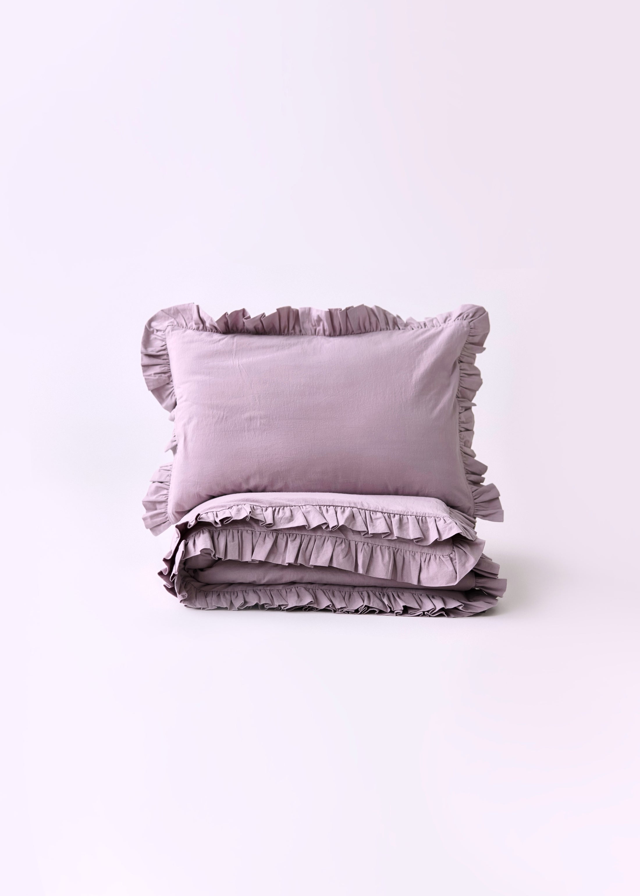 "Попелястий фіолет" постільна білизна з вареної бавовни