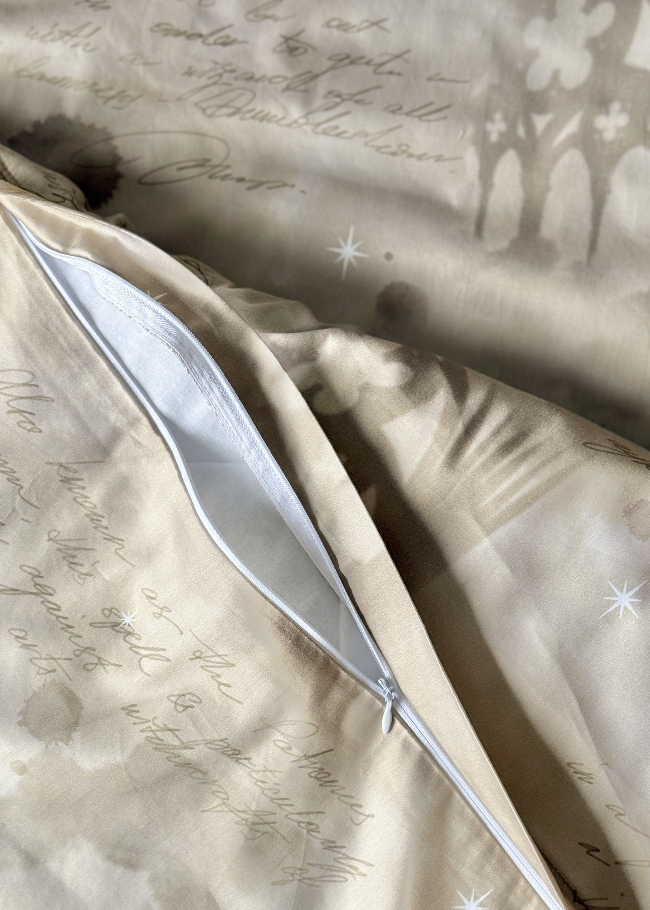 "Магічний світ" комплект постільної білизни з органічного сатину з авторським принтом