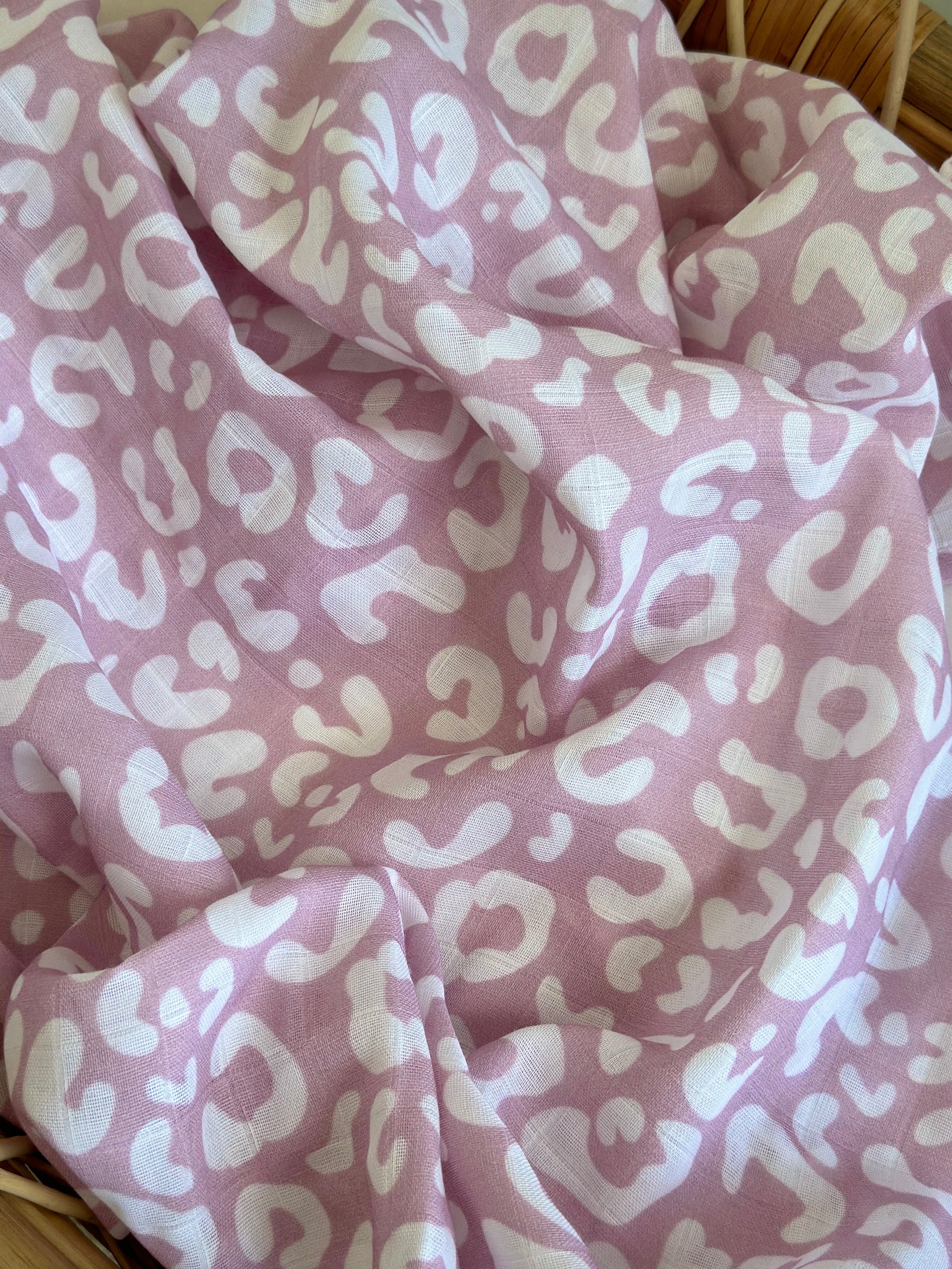 Муслінова пелюшка “Ніжно-фіолетовий” — органічна тканина, 50% бавовна + 50% бамбук