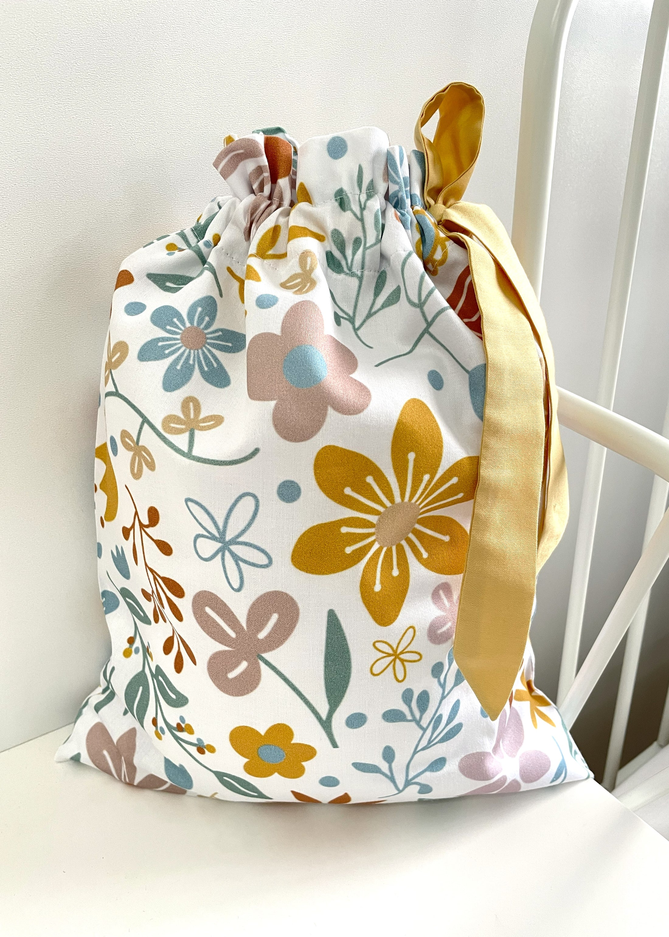 "Квітуча галявина" комплект постільної білизни з органічного сатину з авторським принтом