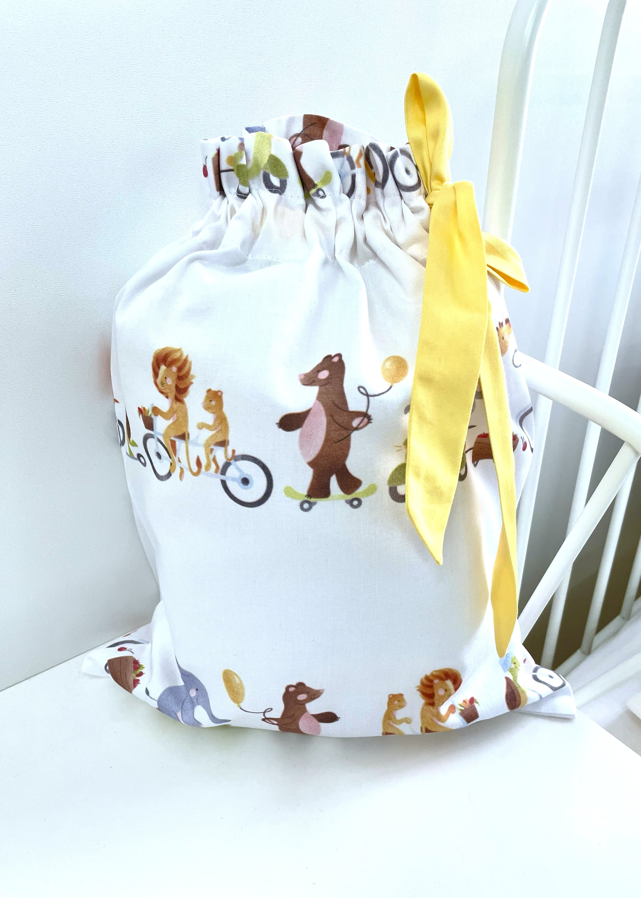 "Весела компанія" комплект постільної білизни з органічного сатину з авторським принтом