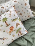 Load image into Gallery viewer, Комплект наволочок "Джунглі 2" органічний сатин, виробник Fabrikkids (Украаїна), преміум якість
