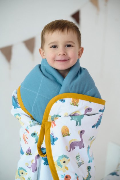 Набір ковдра та наволочка Друзі Діно, преміум якість